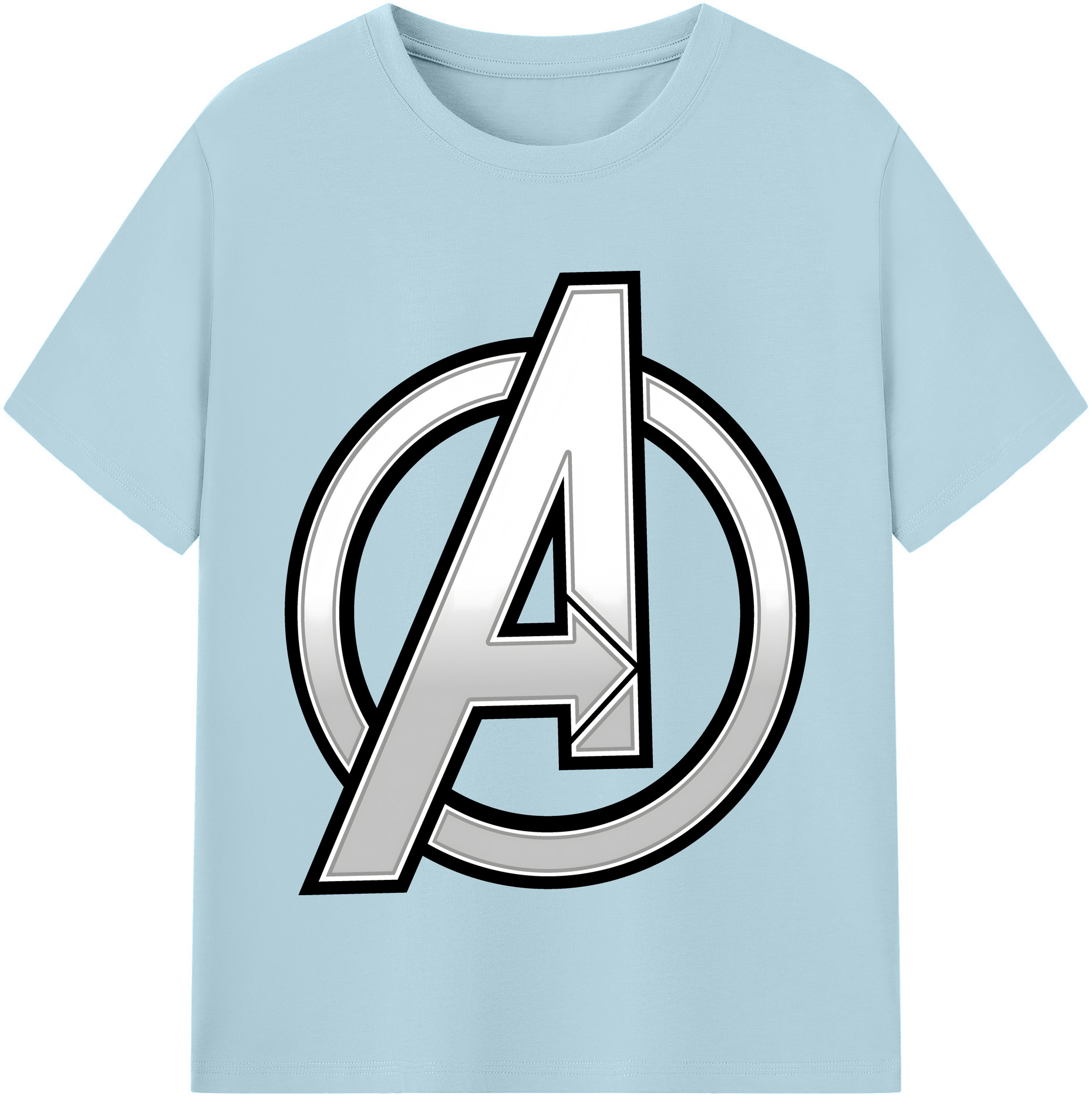 （画像用） アベンジャーズ The Avengers 綿100％半袖Tシャツ（フロントプリント）
